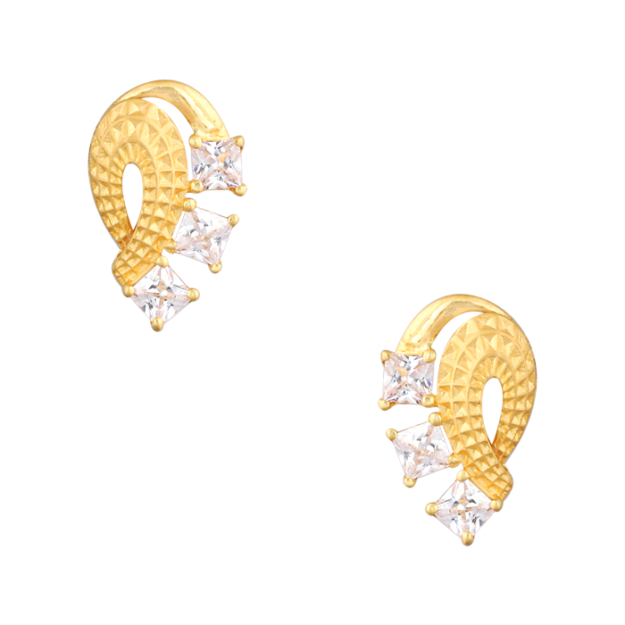 Splendid Gold Earrings In Yellow Gold - Lagu Bandhu