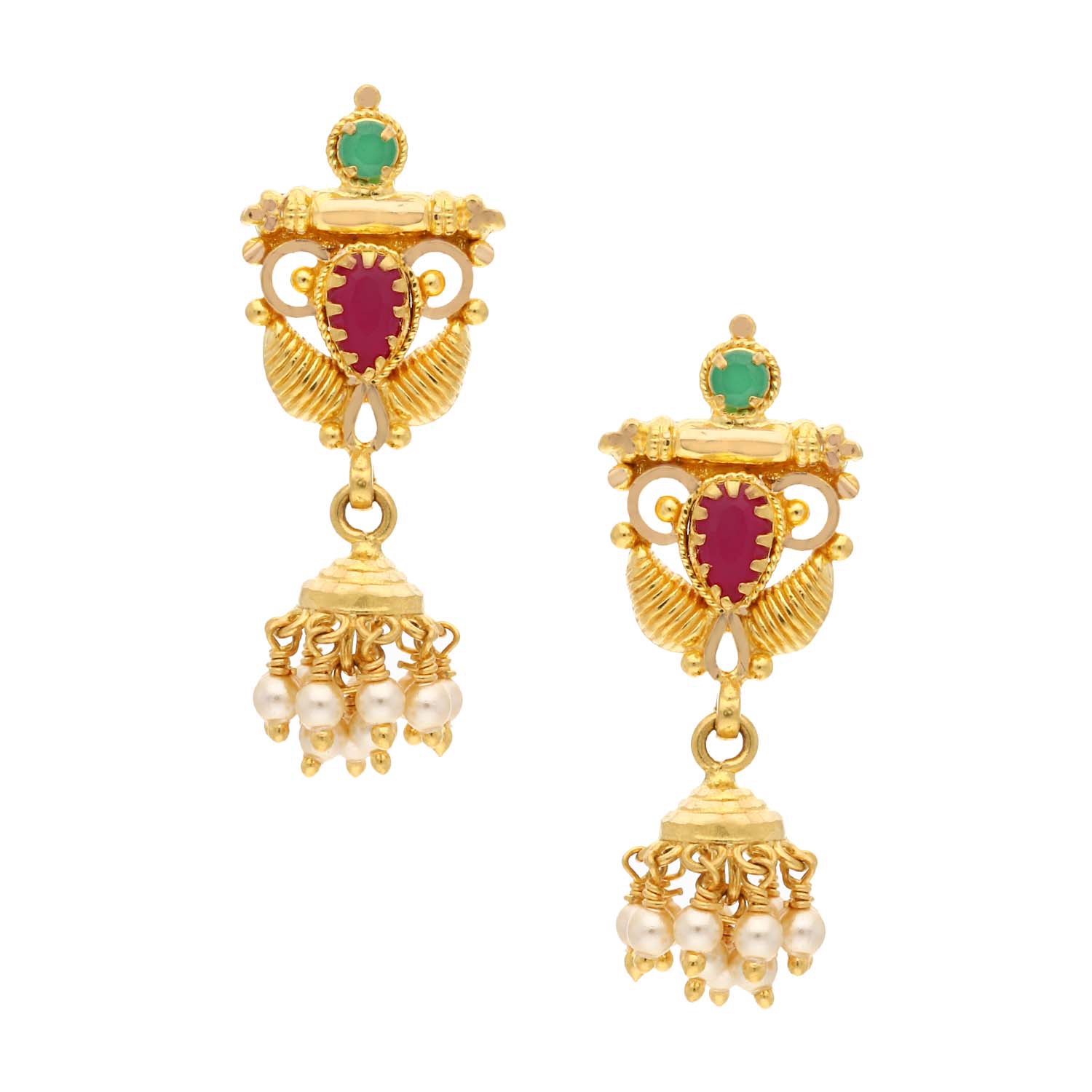 Buy quality Gold plated long necklace with earrings in Ahmedabad