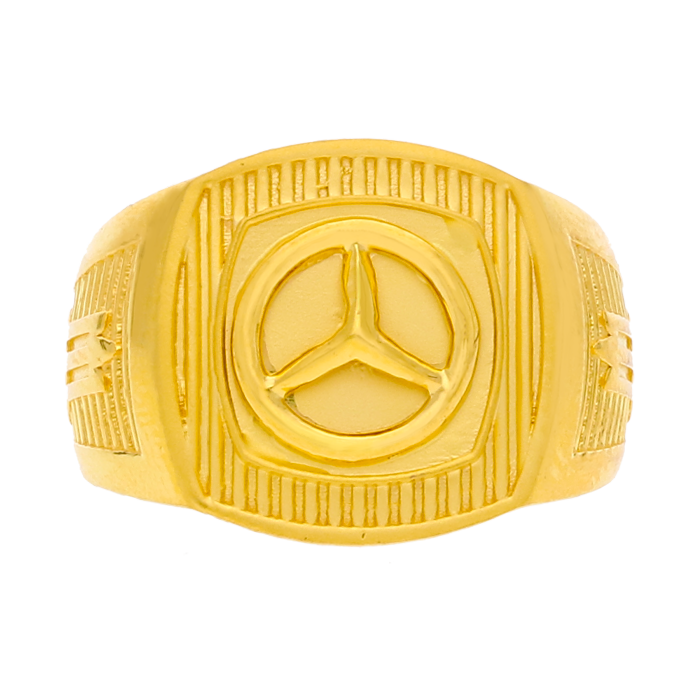 Mercedes Gold ring Gents Hallmark 916 - YouTube