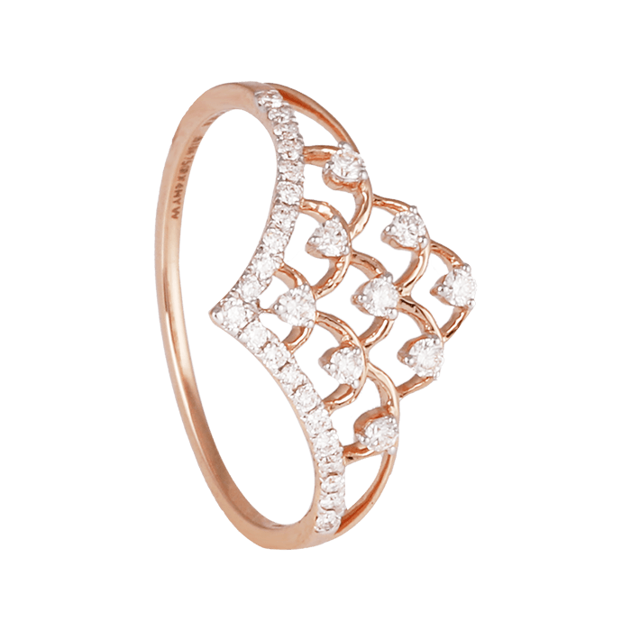 Buy Rose Gold Rings for Women by Malabar Gold & Diamonds Online | Ajio.com